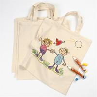 Creativ Company Draagtas , afm 38x42 cm, 145 gr, licht naturel, 5 stuk/ 1 doos - thumbnail