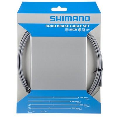 SHIMANO remkabelset "road sil-tec" br.cab.set shim.road sil-tec high tech grey