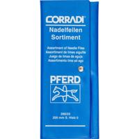 PFERD TOOLS 12316102 CORRADI naaldvijlenset Zwitserse kap 0 in PVC-roltas Lengte 200 mm 1 stuk(s) - thumbnail