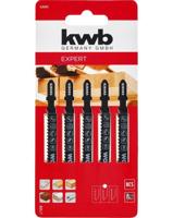 Decoupeerzaagblad fijn hout 5st KWB - Kwb - thumbnail