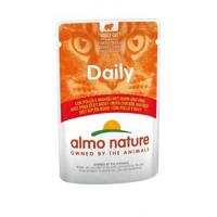 Almo Nature Daily met kip en rund natvoer kat (70 g) 60 x 70 g - thumbnail
