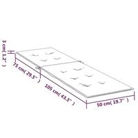 VidaXL Terrasstoelkussen (75+105)x50x4 cm antracietkleurig - thumbnail