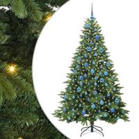 Kunstkerstboom met 300 LED met standaard Groen 180 cm PE en PVC - thumbnail