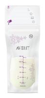 Set van 25 Philips AVENT bewaarzakjes voor moedermelk transparant - thumbnail