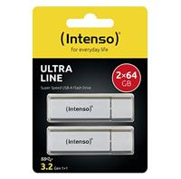 Intenso Ultra Line USB-stick 64 GB Zilver 3531494 USB-A 3.2 Gen 1 - thumbnail