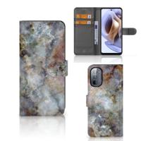 Motorola Moto G31 | G41 | Bookcase | Marmer Grijs - thumbnail