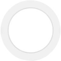 LED Downlight Pro - Ronde Opbouwlamp 12W. Koud Wit 6500K. Mat Wit - thumbnail