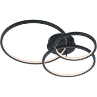 LED Plafondlamp WiZ - Smart LED - Plafondverlichting - Trion Noraan - 36W - Aanpasbare Kleur - Afstandsbediening - Dimbaar - Rond - Mat Antraciet - Aluminium - thumbnail