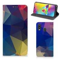 Samsung Galaxy M20 Stand Case Polygon Dark - thumbnail