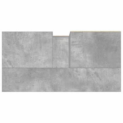 Badkamerkast 65x33x60 cm bewerkt hout betongrijs