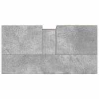 Badkamerkast 65x33x60 cm bewerkt hout betongrijs - thumbnail