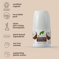 Dr Organic Virgin Coconut Oil Deodorant Roll-On - thumbnail