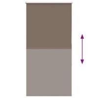 VidaXL Rolgordijn verduisterend koffie 80x150 cm stofbreedte 75,7 cm - thumbnail