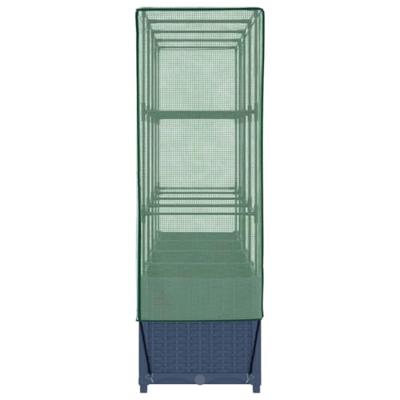 Plantenbak verhoogd met kashoes 160x40x138 cm rattanlook