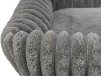 Trixie hondenmand lonni ribfluweel hoekig grijs - thumbnail