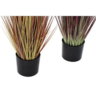 Decoratieve plant DKD Home Decor Oranje Polyethyleen Bordeaux PVC 30 x 30 x 150 cm (2 Stuks)