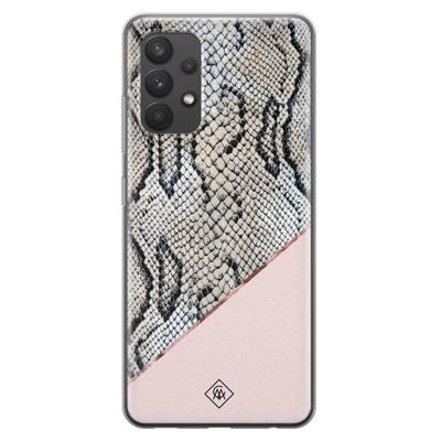 Samsung Galaxy A32 4G siliconen hoesje - Snake print Samsung Galaxy A32 4G siliconen hoesje - Snake print