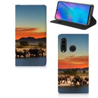 Huawei P30 Lite New Edition | Hoesje maken | Olifanten - thumbnail