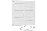 Nedco afsluitbaar ventilatierooster met trekkoord - 160x160mm - wit - thumbnail