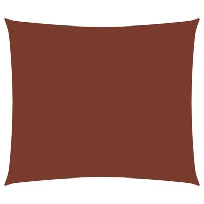 VidaXL Zonnescherm rechthoekig 2,5x4,5 m oxford stof terracottakleurig