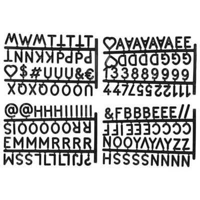 HEMA Letters voor letterbord krat zwart (zwart)