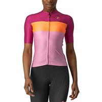 Castelli Aero Pro W fietsshirt korte mouw roze dames S - thumbnail