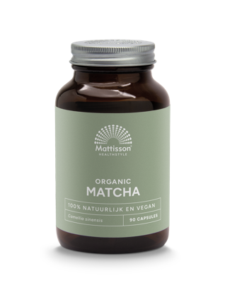 Mattisson Matcha 500mg camillia sinensis bio 90 Vegetarische capsules