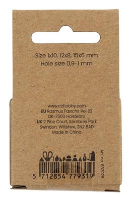 Creativ Company Kralen van agaat, d 6+8+10 mm, gatgrootte 0,9-1 mm, ca. 28 stuk, beige, roze, 28 stuk/ 1 doos