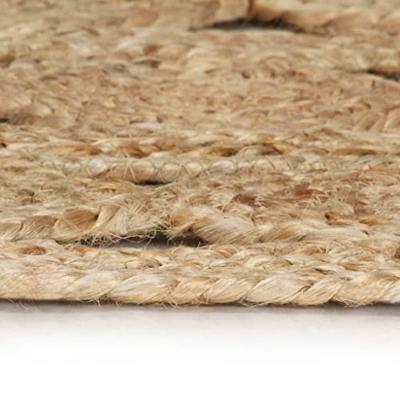 VidaXL Vloerkleed handgemaakt 90 cm gevlochten jute - thumbnail