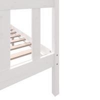 Bedframe massief grenenhout wit 120x200 cm - thumbnail