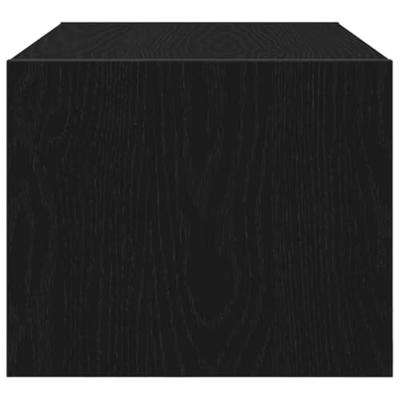 Tv-kasten 60x31x25,5 cm spaanplaat zwart eikenkleurig