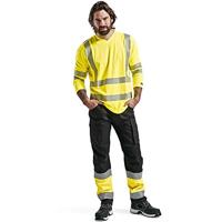Blåkläder Werkbroek met stretch High-Vis 15511811 | Zwart/High-Vis Geel | Maat 48 - 7330509539842 - thumbnail