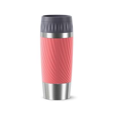 Tefal travel mug easytwist isoleerbeker 0.36l koraalrood