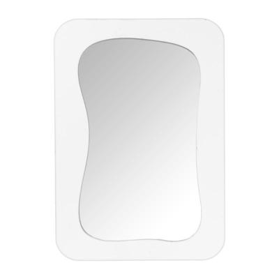 Spiegel wave - wit - 40x28 cm