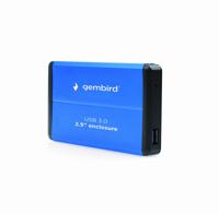 Gembird EE2-U3S-2-B behuizing voor opslagstations HDD-behuizing Blauw 2.5 - thumbnail