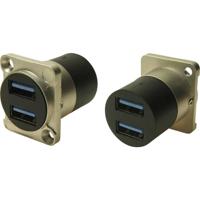 Cliff CP30087 DUAL USB3.0 A-A FT METAL CSK Adapter 1 stuk(s) - thumbnail