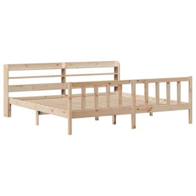Bedframe zonder matras massief grenenhout 200x200 cm