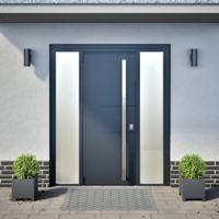 VidaXL Plantenbakken 2 st 30x30x30 cm staal antracietkleurig - thumbnail