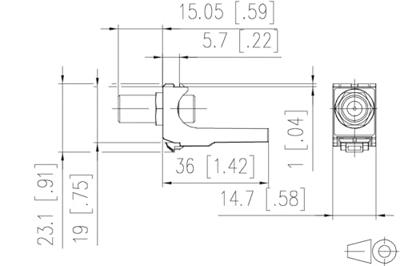 Metz Connect 130898-01-I Coax-inbouwmodule E-Dat 1 stuk(s)