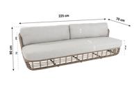 4 Seasons Outdoor | Loungebank Lugano 3-zits - thumbnail