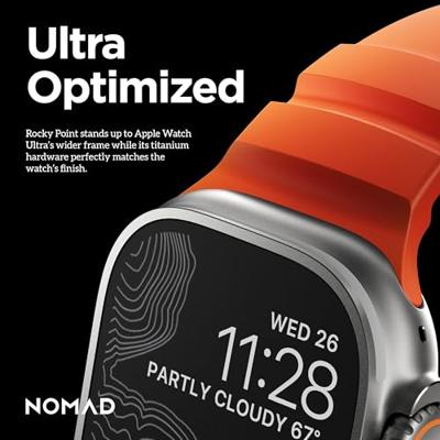 Nomad Rocky Point horlogeband / natural hardware 45/46/49mm - Magma Nomad Rocky Point horlogeband / natural hardware 45/46/49mm - Magma