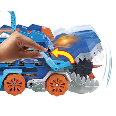 Hot Wheels city ultimate t-rex transporter speelset