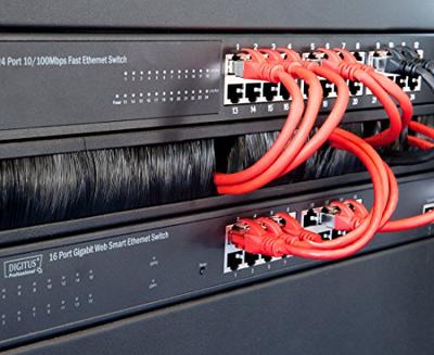 Digitus DK-1644-020-Y-10 RJ45 Netwerkkabel, patchkabel CAT 6 S/FTP 2.00 m Geel Folie afscherming, Afscherming totaal, Afgeschermd, Halogeenvrij, Simplex, - thumbnail
