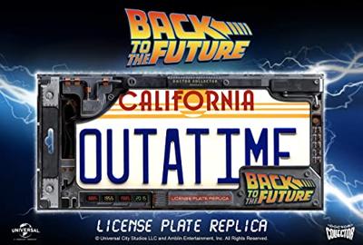 Back To The Future Replica 1/1 ´Outatime´ DeLorean License Plate