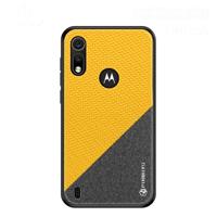 PINWUYO Hong serie anti-val TPU + chemische Fiber doek beschermende cover voor moto P40 Play (geel) - thumbnail