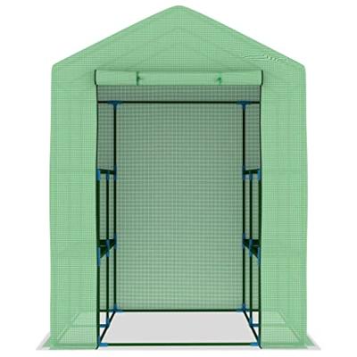 Tuinkas met schappen 143x143x195 cm staal Tuinkas met schappen 143x143x195 cm staal