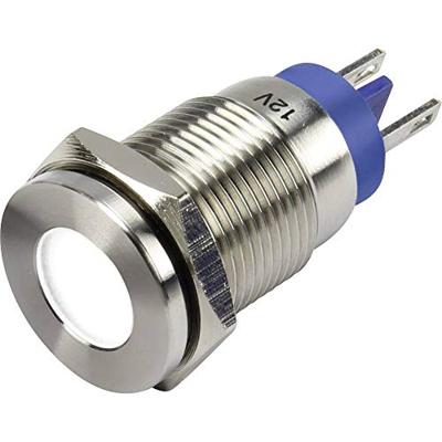 TRU COMPONENTS GQ16F-D/W/12V/N LED-signaallamp Wit 12 V/DC