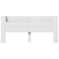 Hoofdbordkast met LED-verlichting 220x16,5x103,5 cm wit - thumbnail