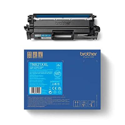 Brother toner, 12.000 pagina's, OEM TN-821XXLC, cyaan