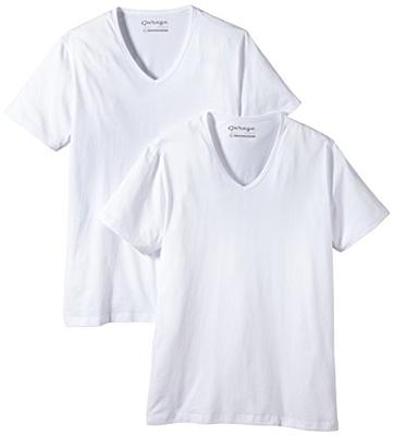 Garage T-Shirt Regular Fit V-Neck White Two Pack (art 0104)